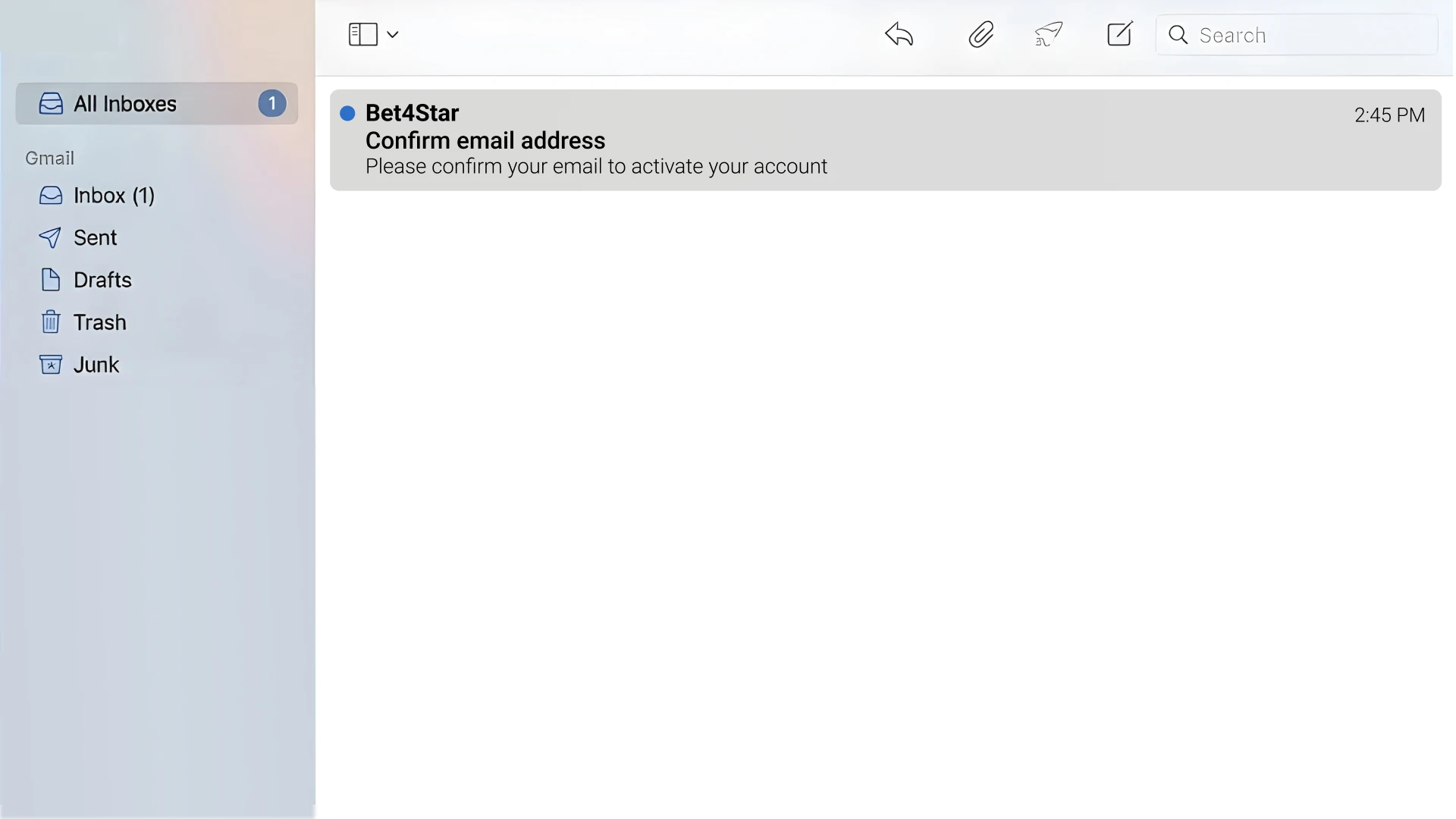 Confirm your Registration status and verify your Bet4Star email address.