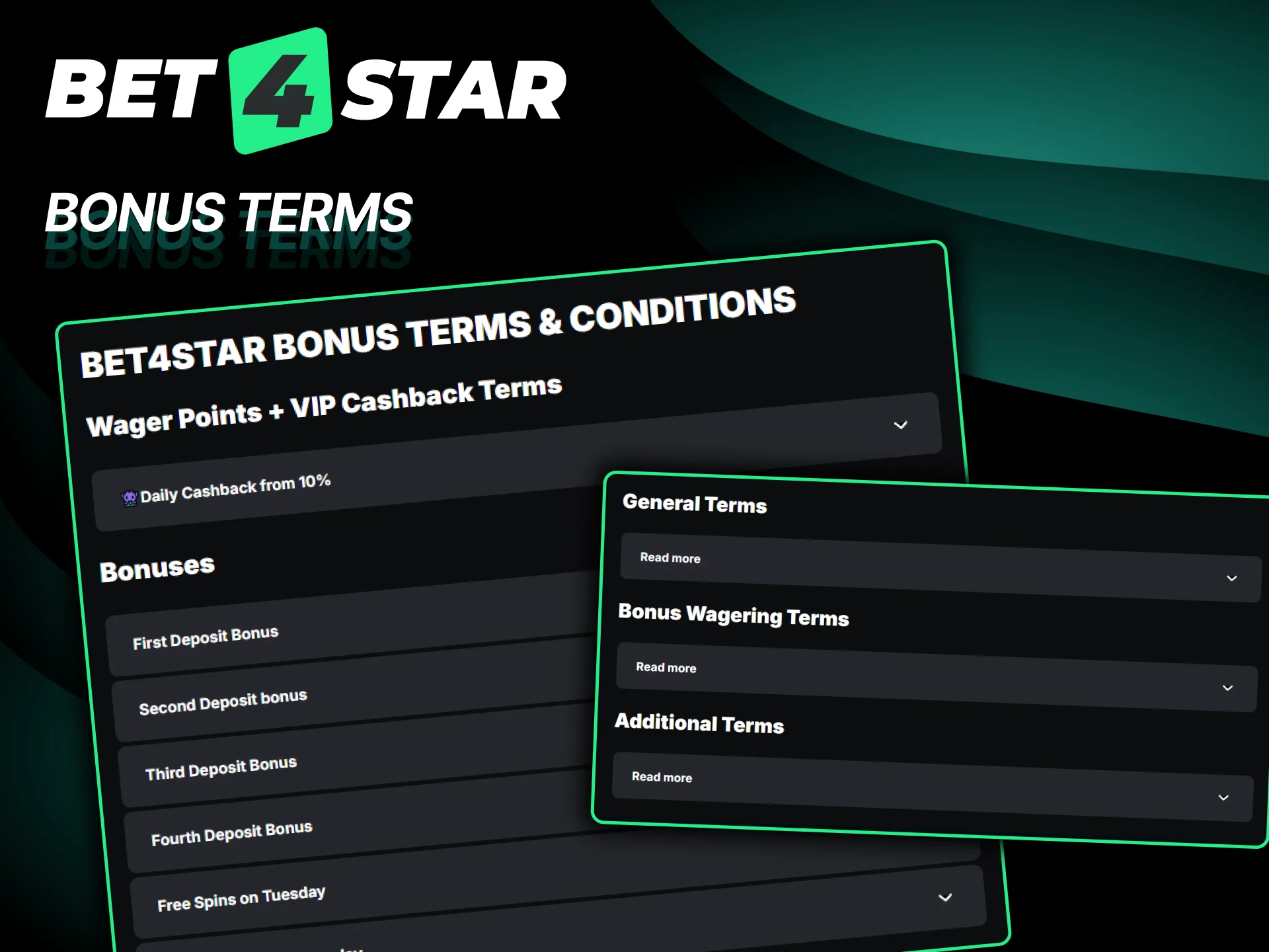 Read the complete Bet4Star bonus terms before activating your promotional rewards.