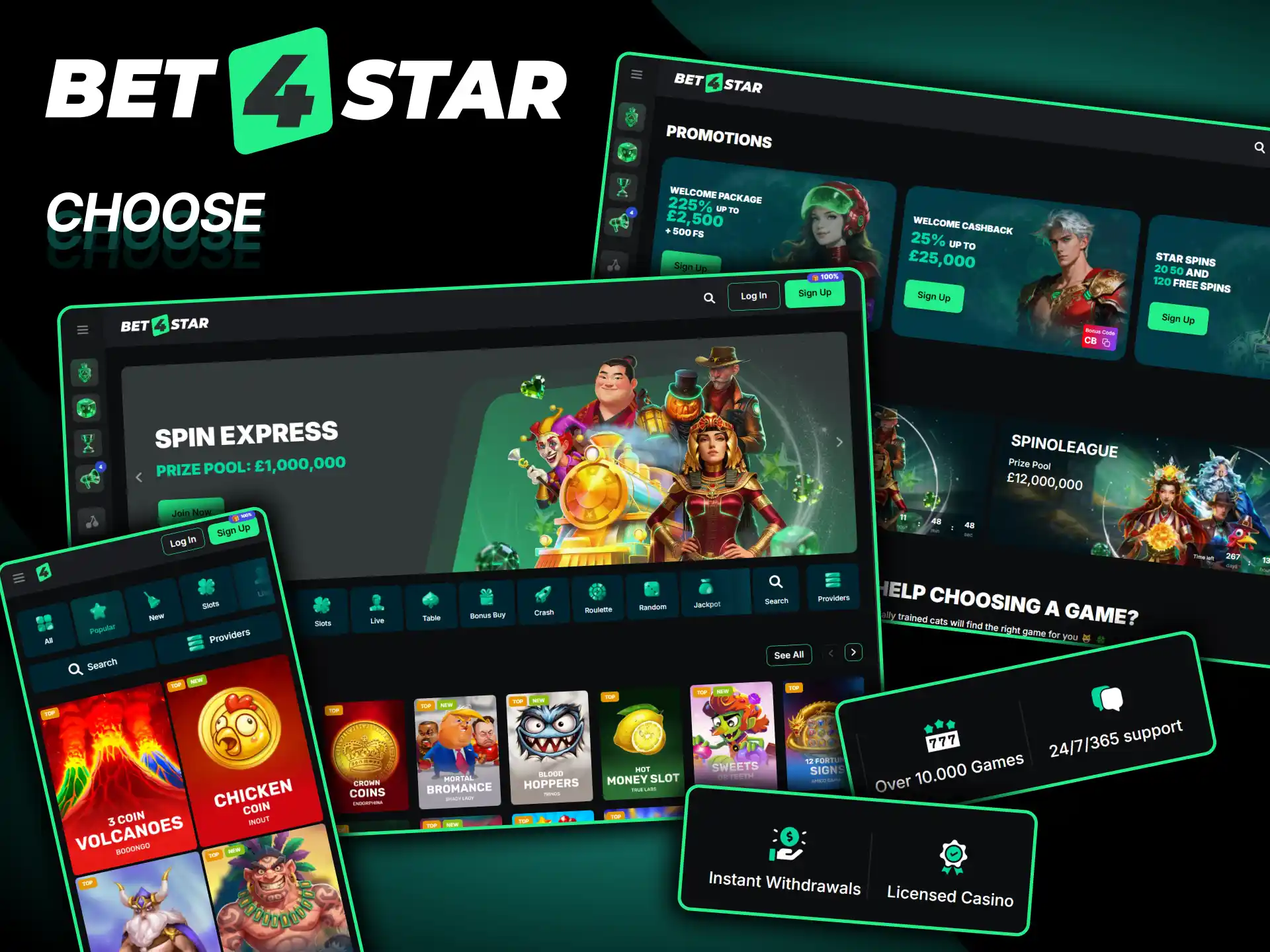 Discover diverse reasons why United Kingdom players prefer Bet4Star for bets.