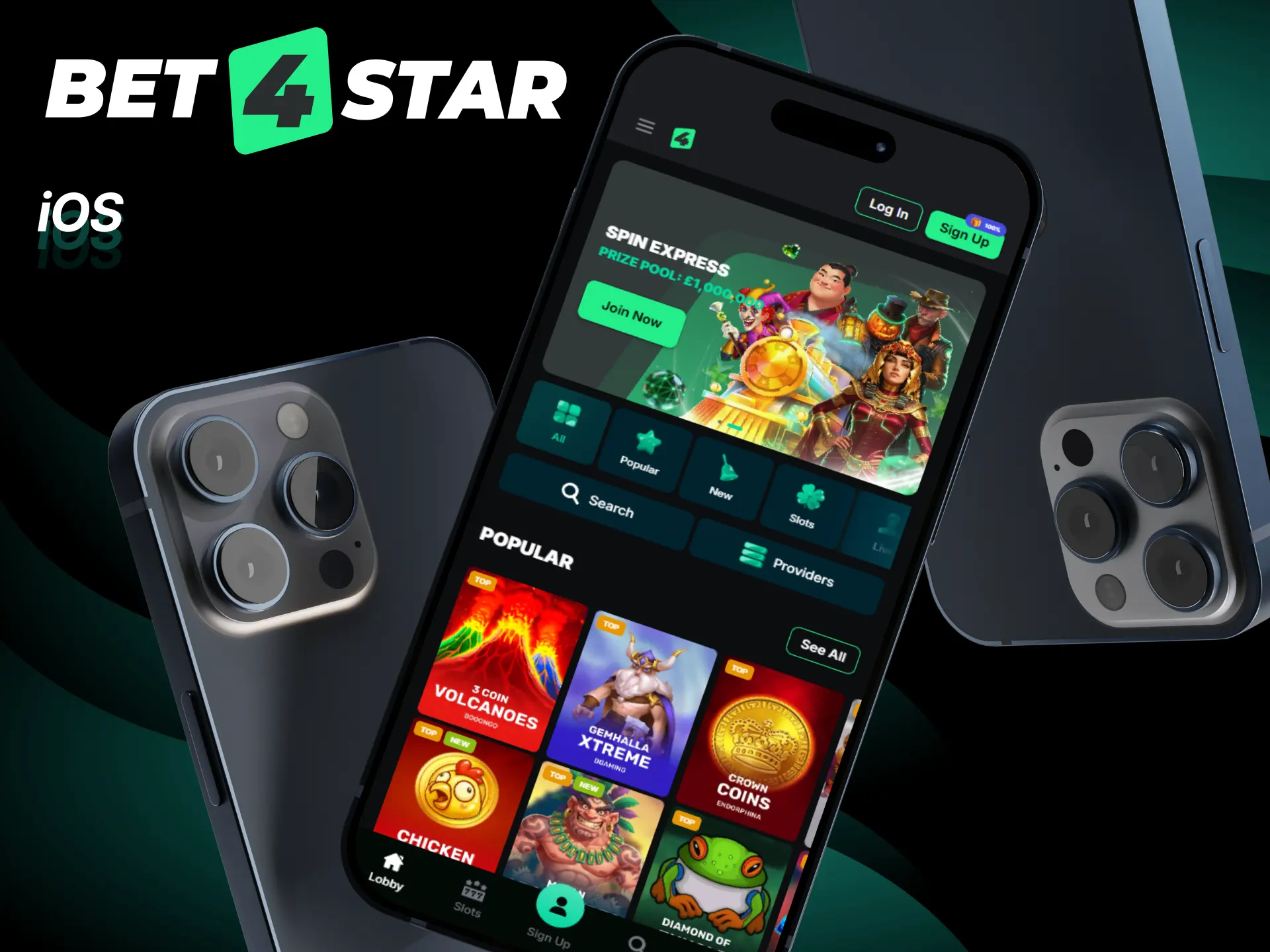 Launch the official Bet4Star iOS app on Apple devices for mobile gambling.